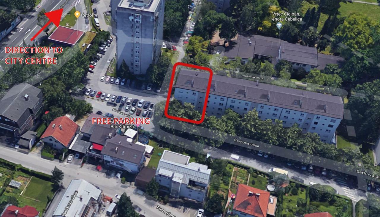 Peter Pan Apartment & Free Parking Ljubljana Eksteriør bilde